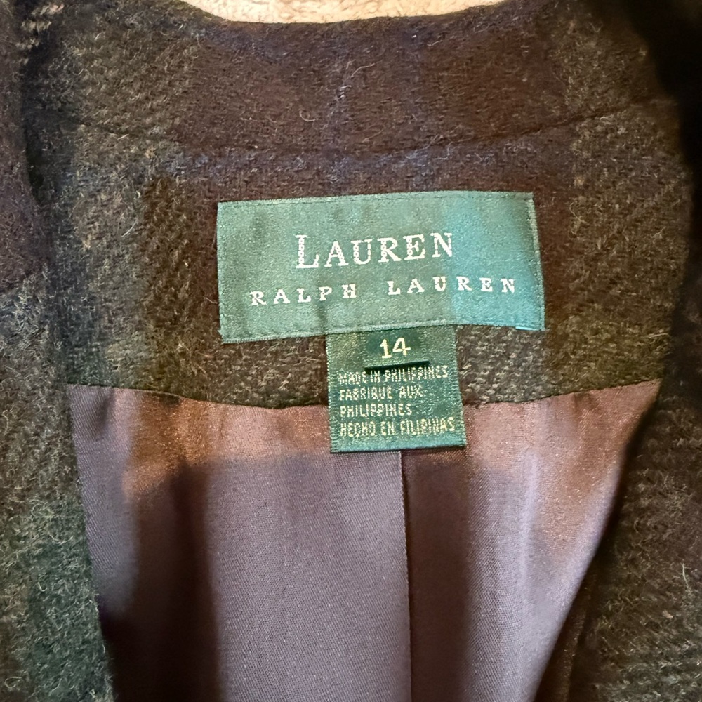 NWT Ralph Lauren Wool Plaid Blazer - Picture 4 of 12